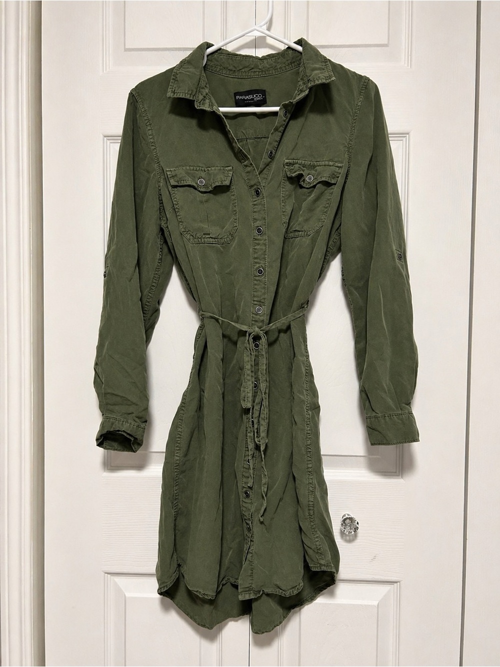 Parasuco Olive Green Long Sleeve Dress